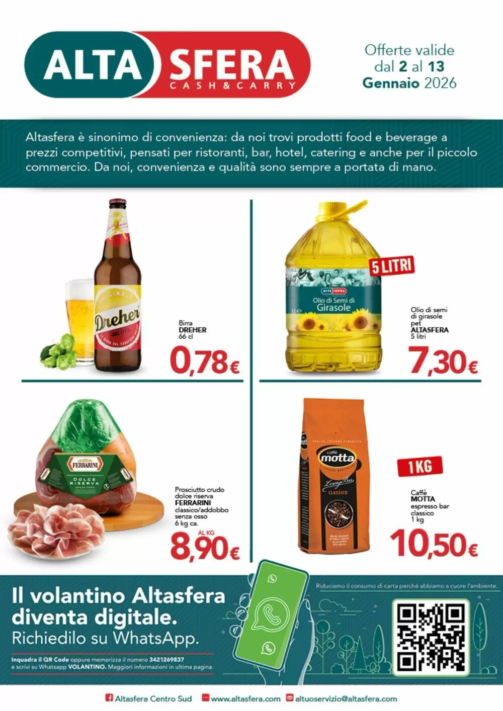 Volantino promozionale Altasfera  valide dal 02/01/2026 - Pagina 1.