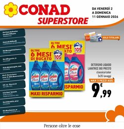 Volantino promozionale Conad Superstore valide dal 02/01/2026