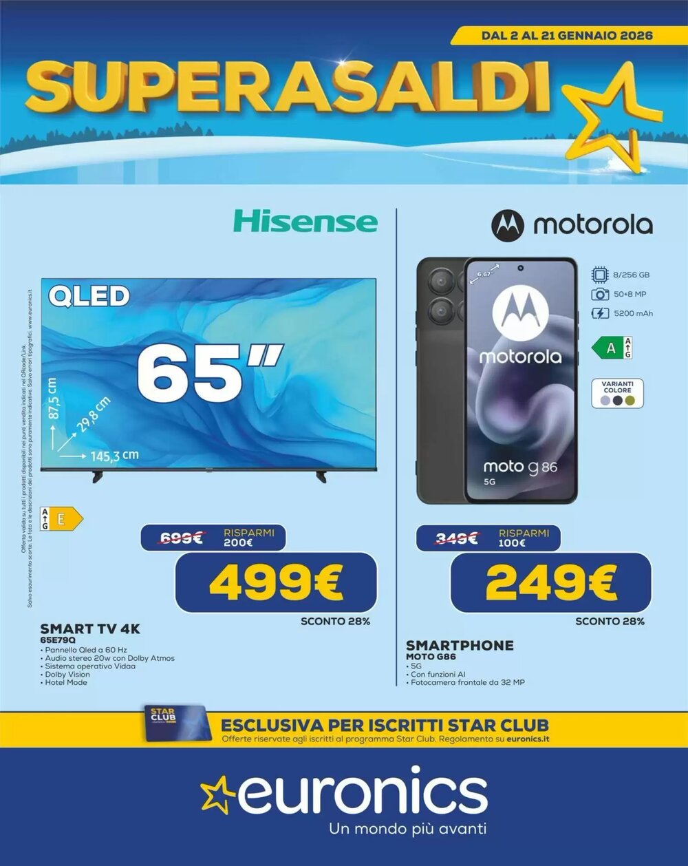 Volantino promozionale Euronics  valide dal 02/01/2026 - Pagina 1.