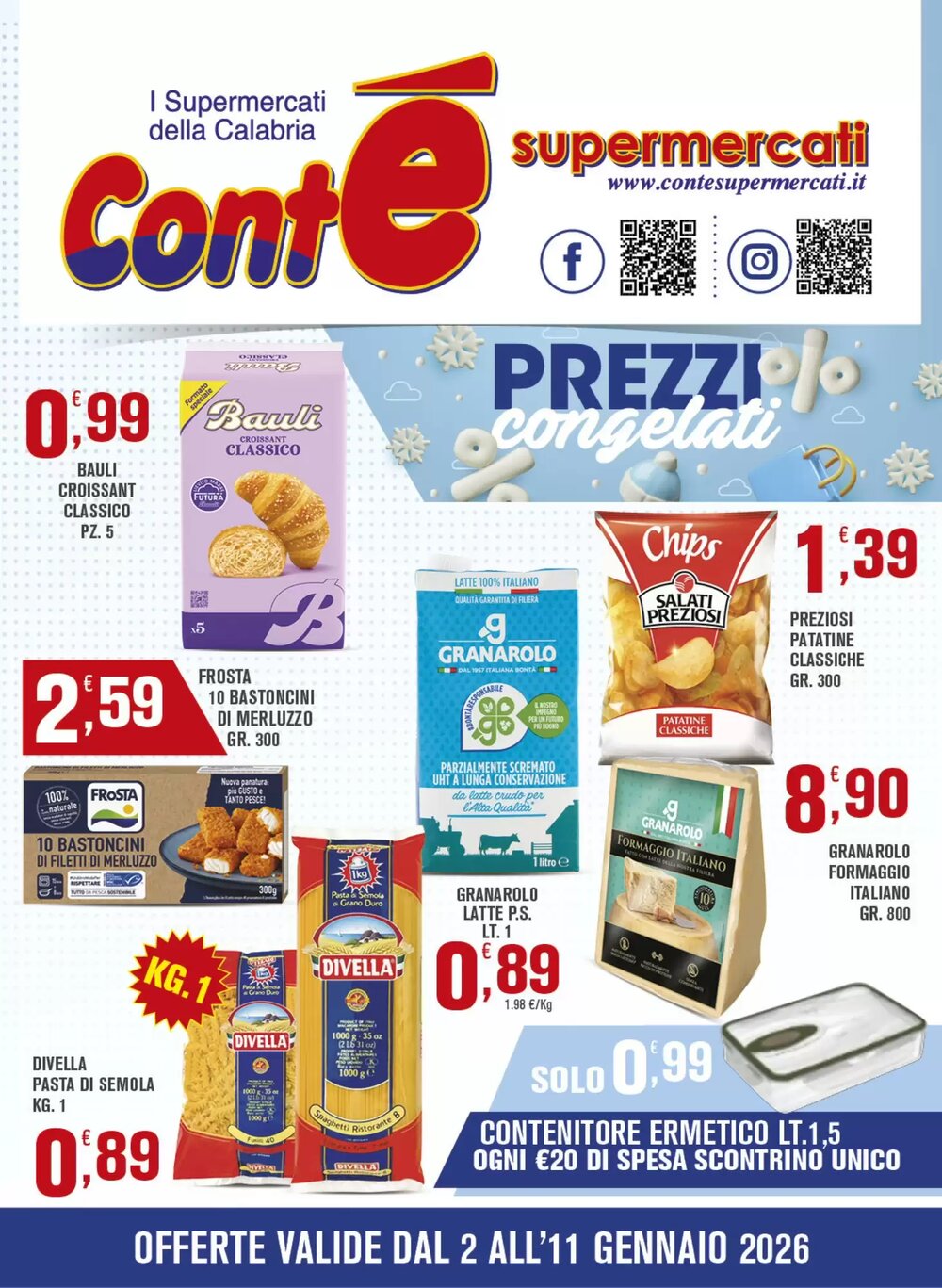 Volantino promozionale Conté Supermercati  valide dal 02/01/2026 - Pagina 1.