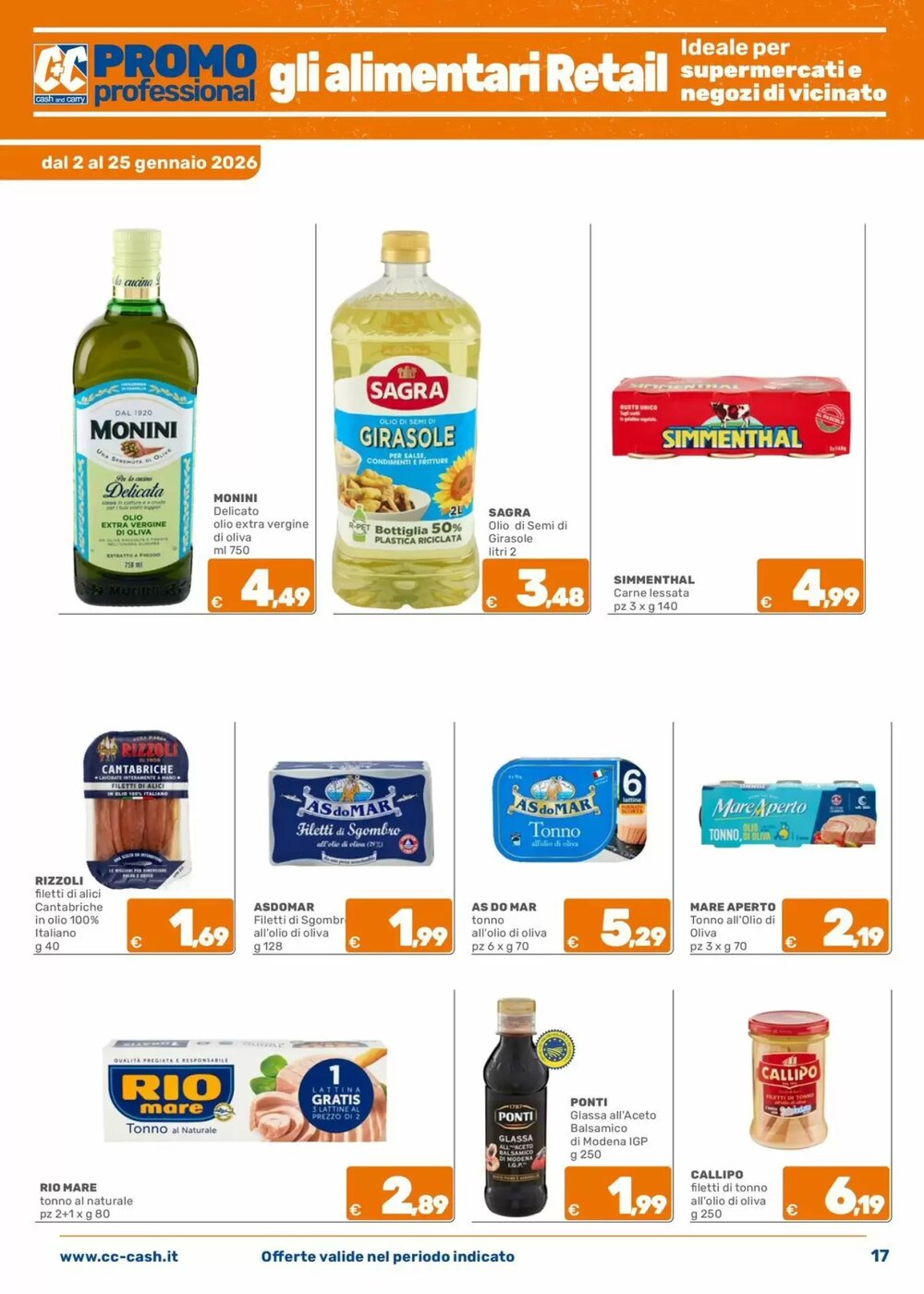 Volantino promozionale C+C Cash and Carry valide dal 02/01/2026 - Pagina 17.