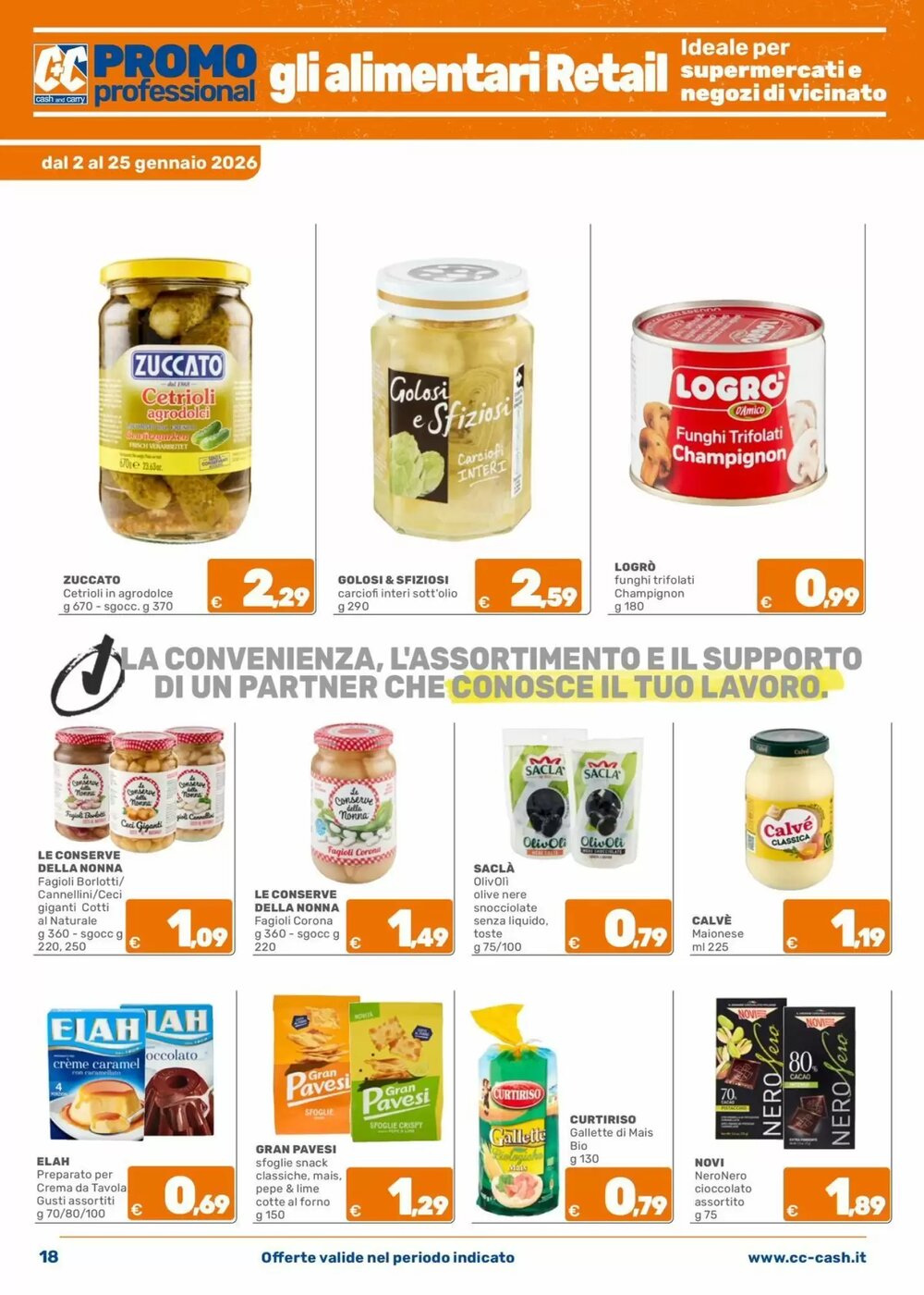 Volantino promozionale C+C Cash and Carry valide dal 02/01/2026 - Pagina 18.
