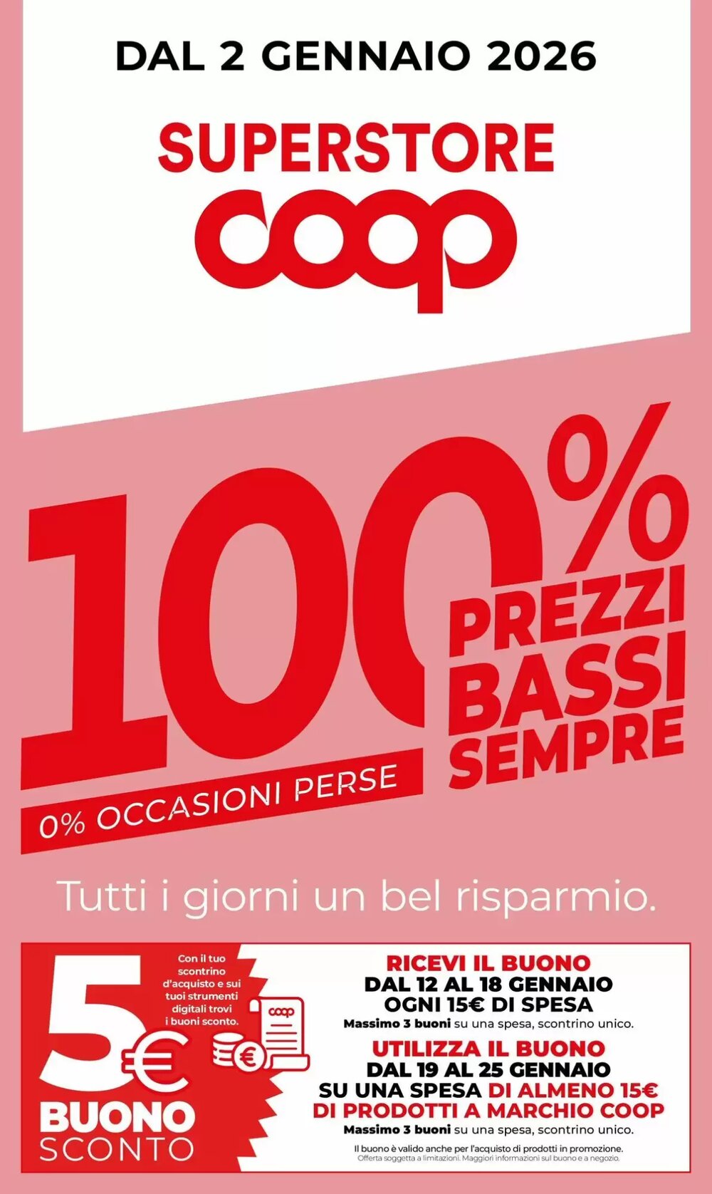 Volantino promozionale Coop Master Alleanza 3.0  valide dal 02/01/2026 - Pagina 1.
