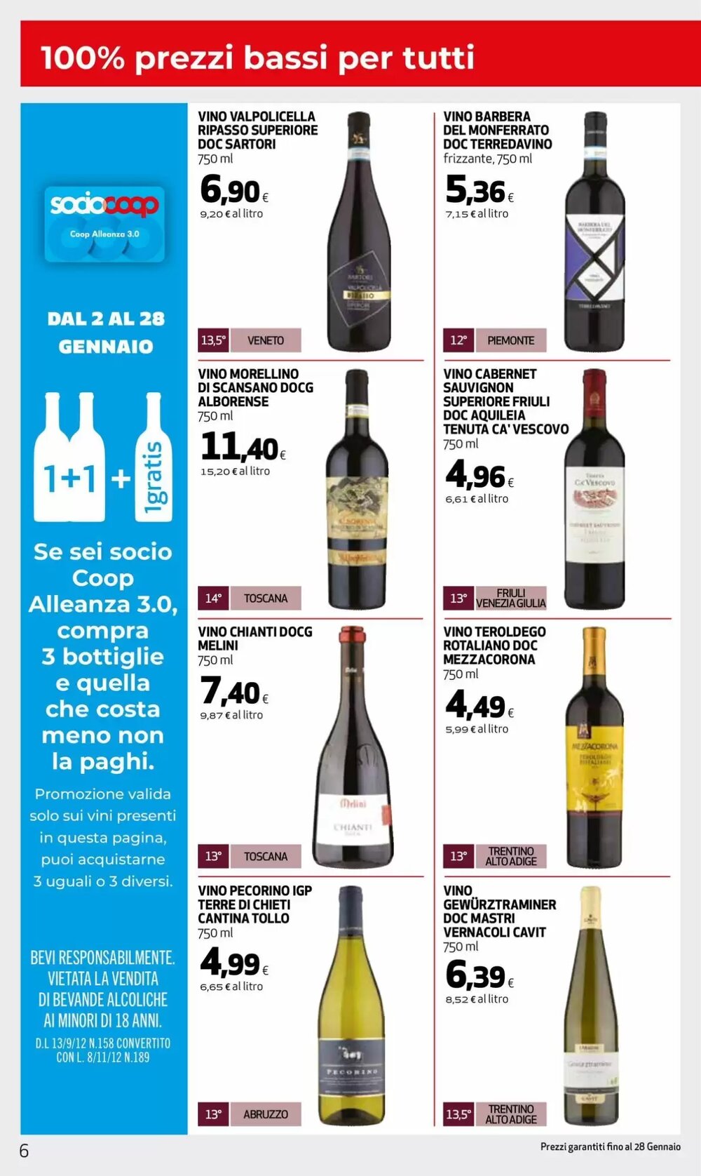 Volantino promozionale Coop Master Alleanza 3.0  valide dal 02/01/2026 - Pagina 6.