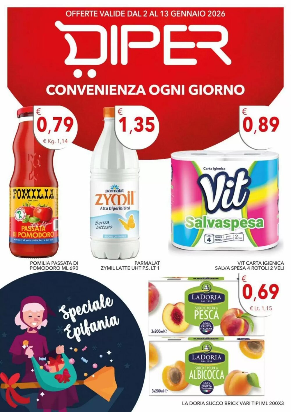 Volantino promozionale Diper  valide dal 02/01/2026 - Pagina 1.