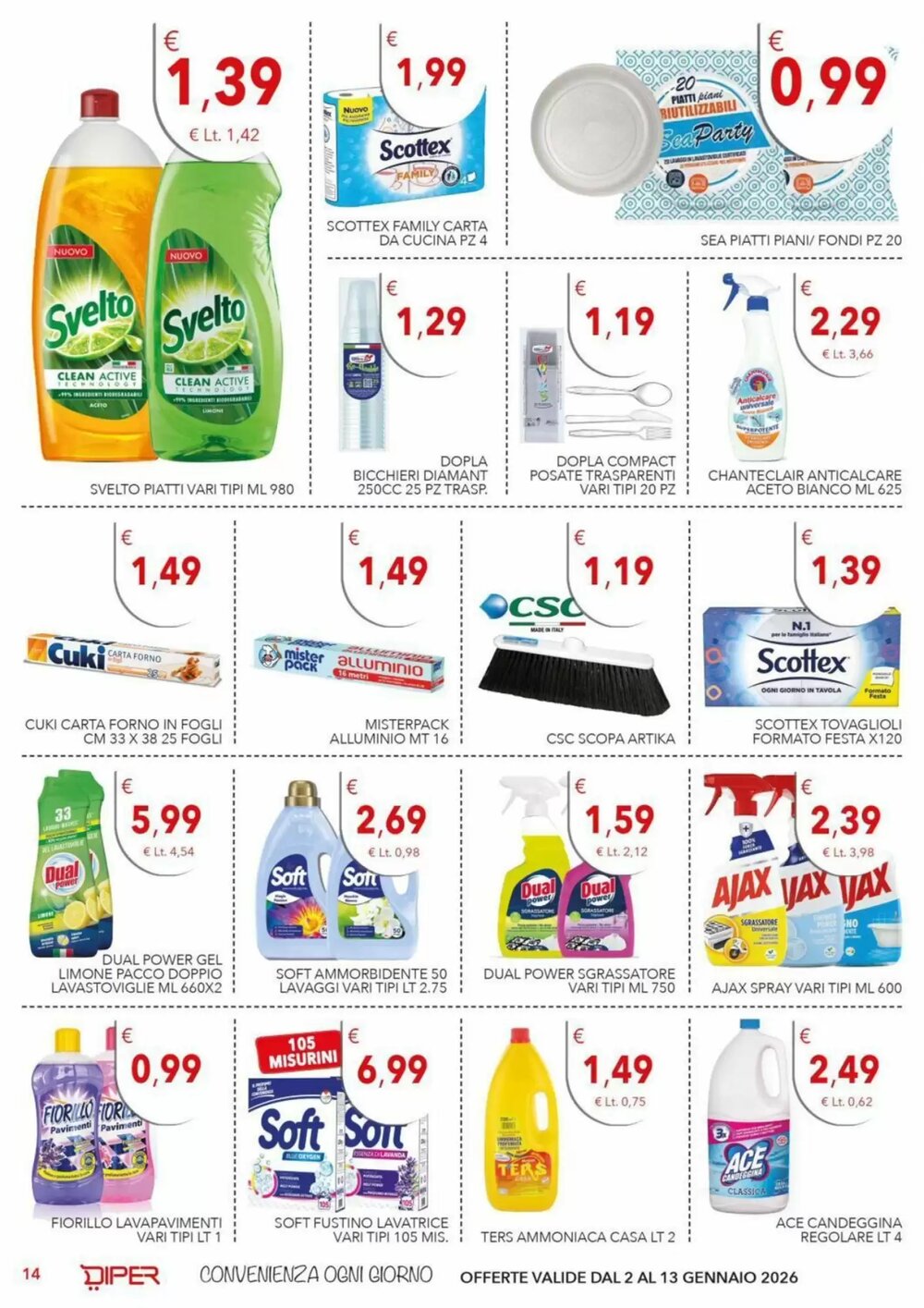 Volantino promozionale Diper  valide dal 02/01/2026 - Pagina 14.