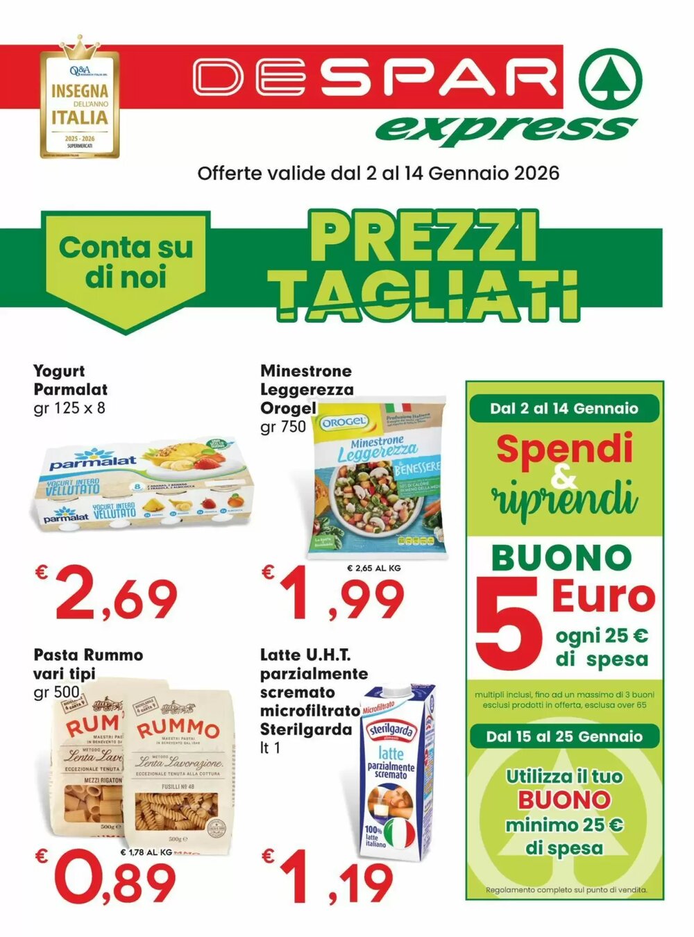 Volantino promozionale Despar  valide dal 02/01/2026 - Pagina 1.