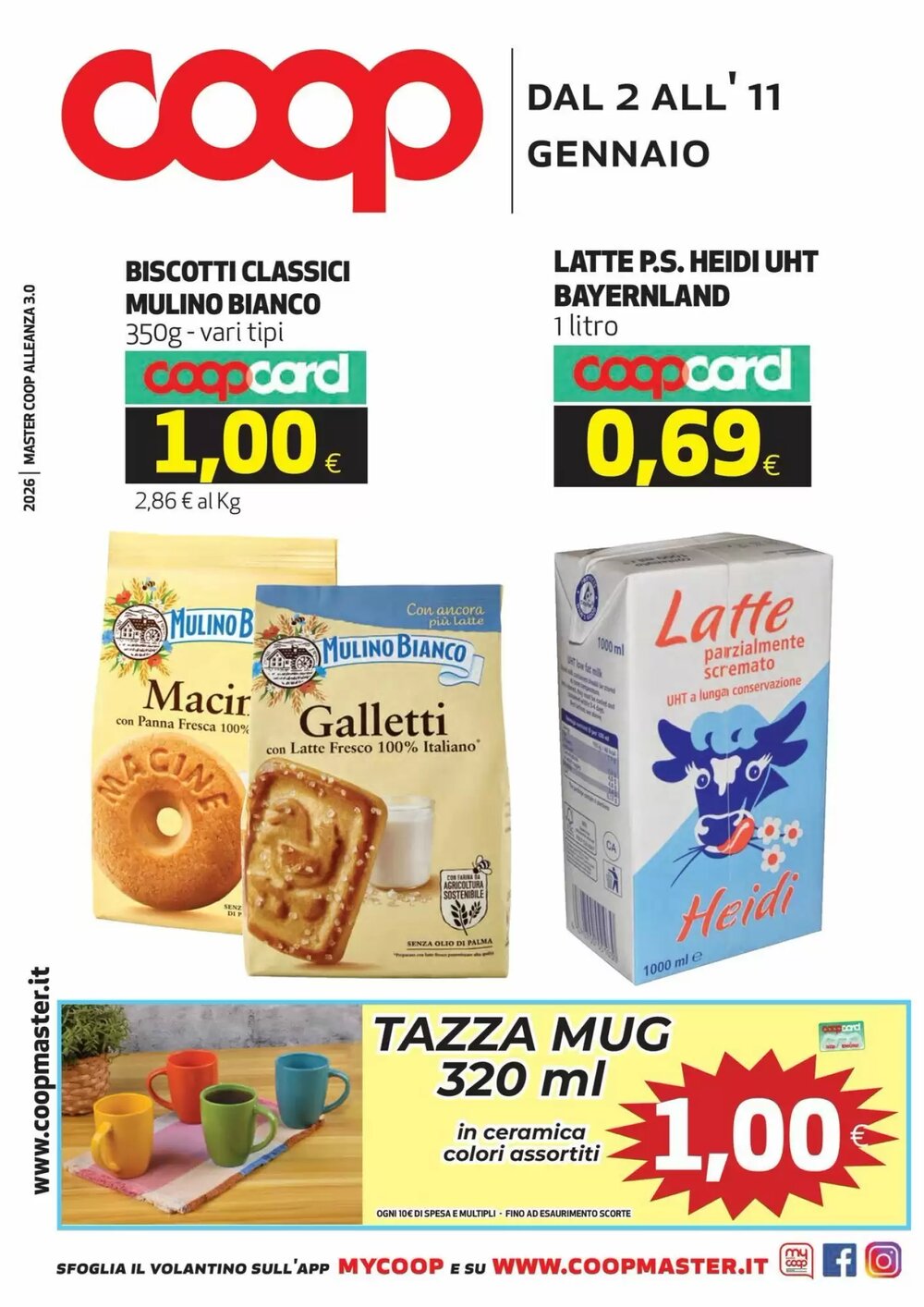 Volantino promozionale Coop Master Alleanza 3.0  valide dal 02/01/2026 - Pagina 1.