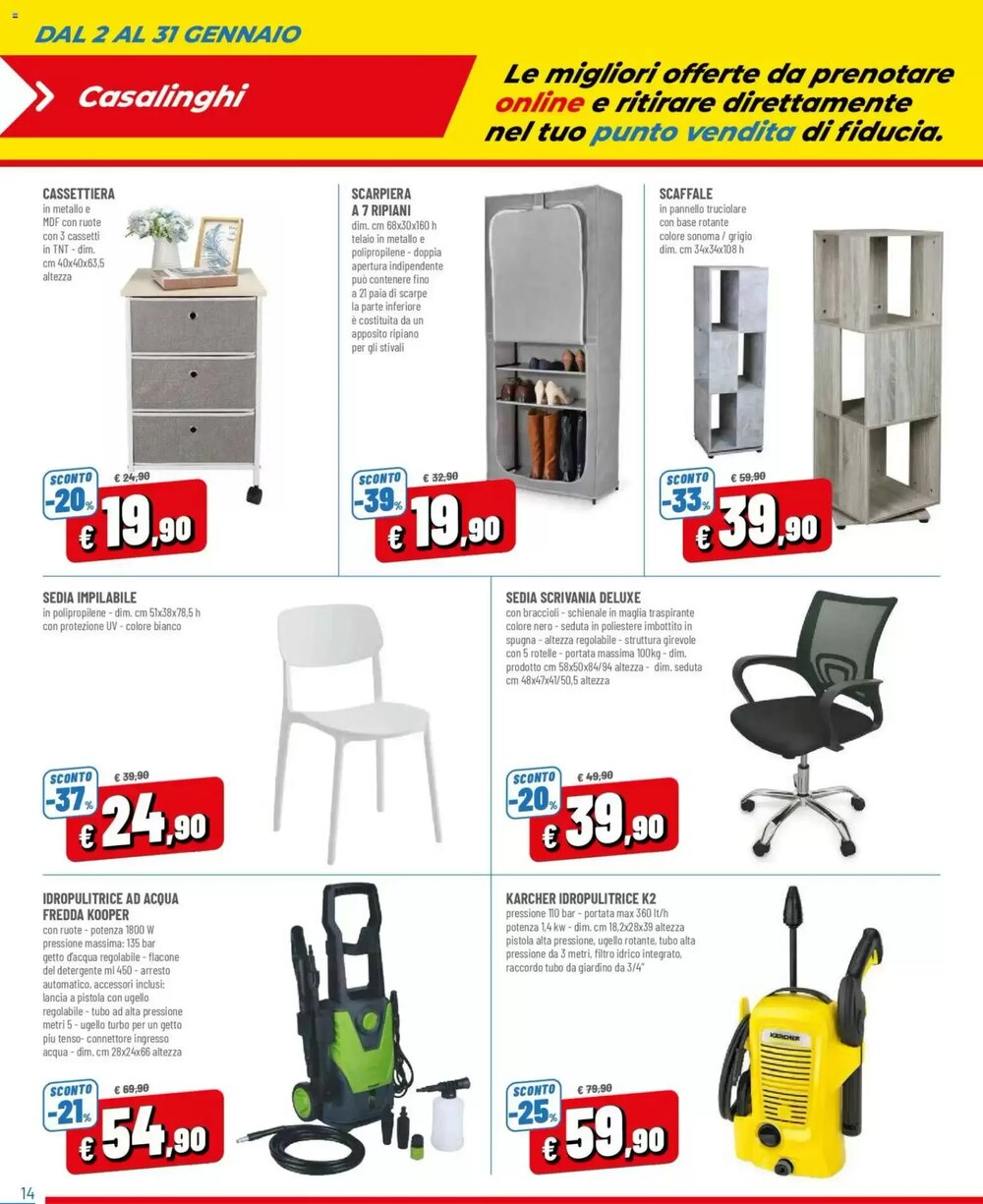 Volantino promozionale A&o  valide dal 02/01/2026 - Pagina 14.