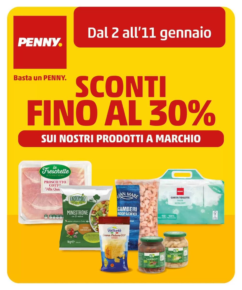 Volantino promozionale PENNY  valide dal 02/01/2026 - Pagina 1.