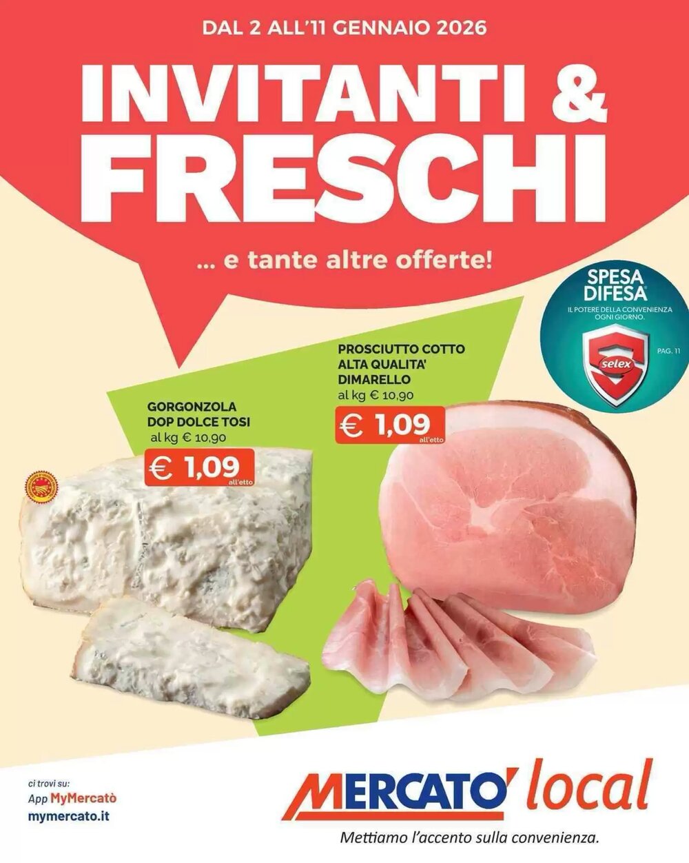 Volantino promozionale Mercatò  valide dal 02/01/2026 - Pagina 1.