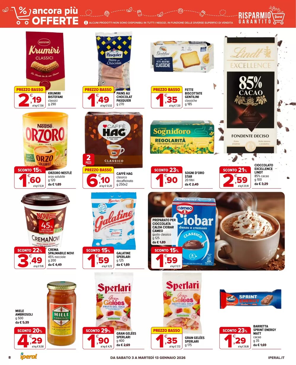 Volantino promozionale Iperal  valide dal 03/01/2026 - Pagina 8.