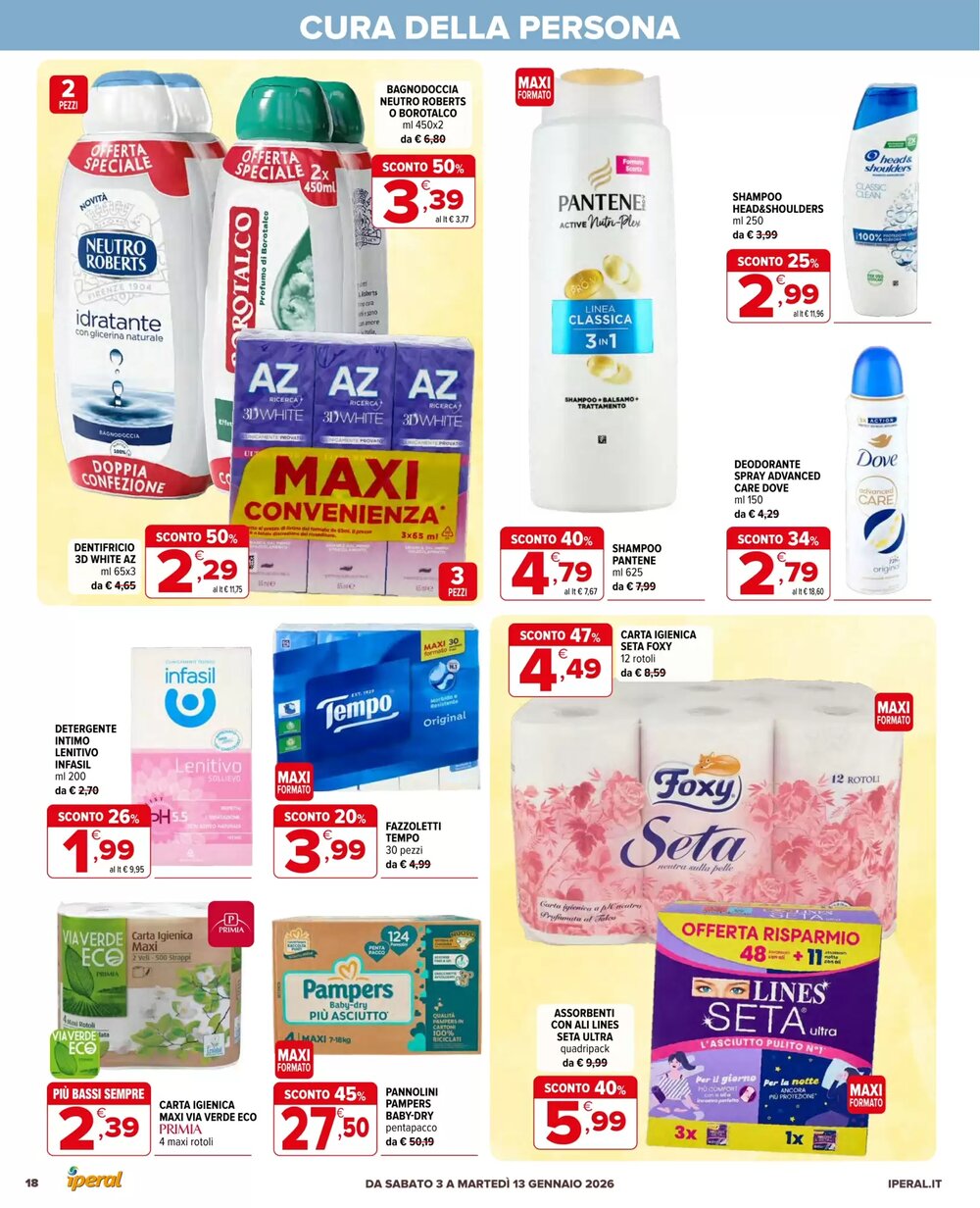 Volantino promozionale Iperal valide dal 03/01/2026 - Pagina 18.