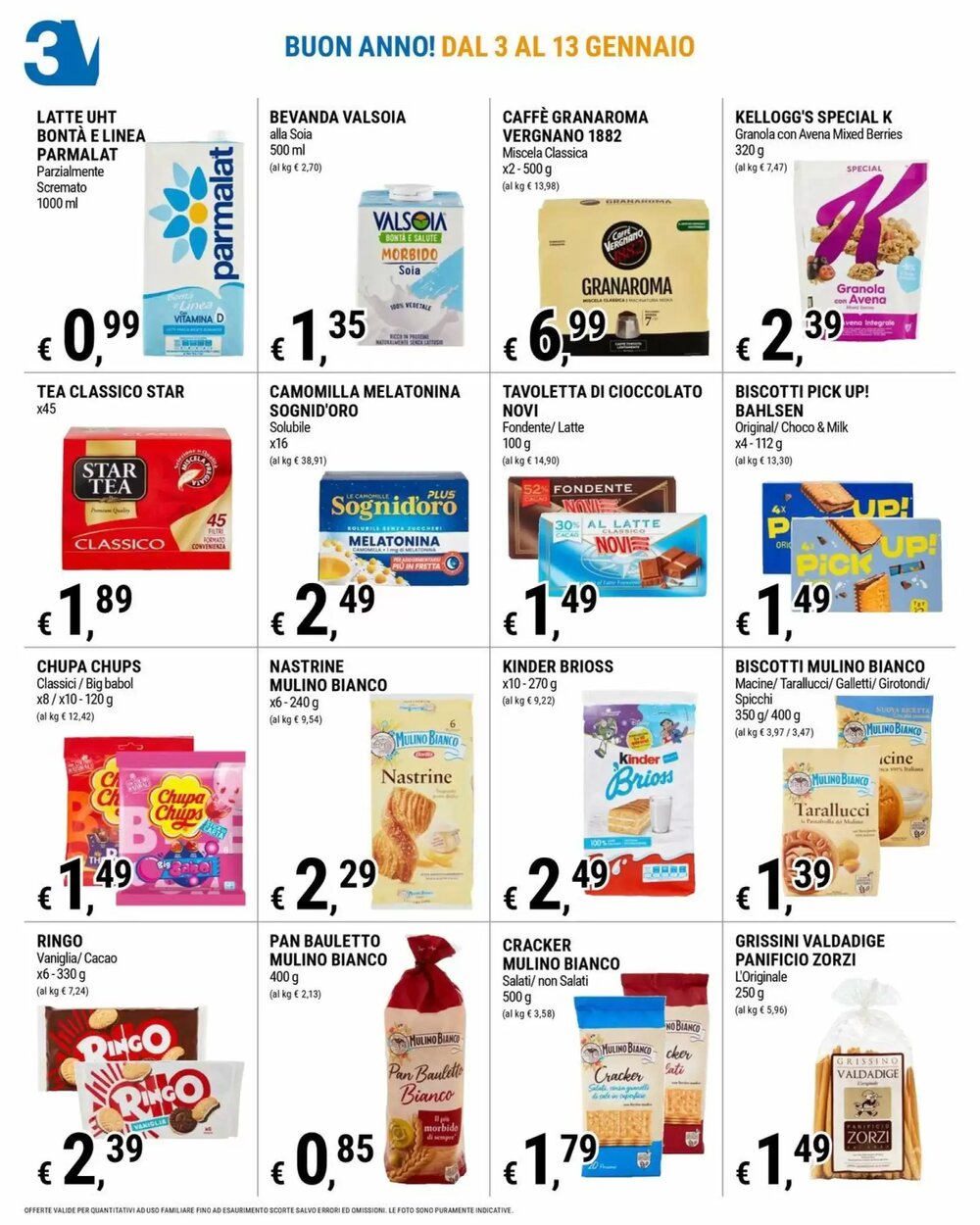 Volantino promozionale Tre Valli Supermercato  valide dal 03/01/2026 - Pagina 8.