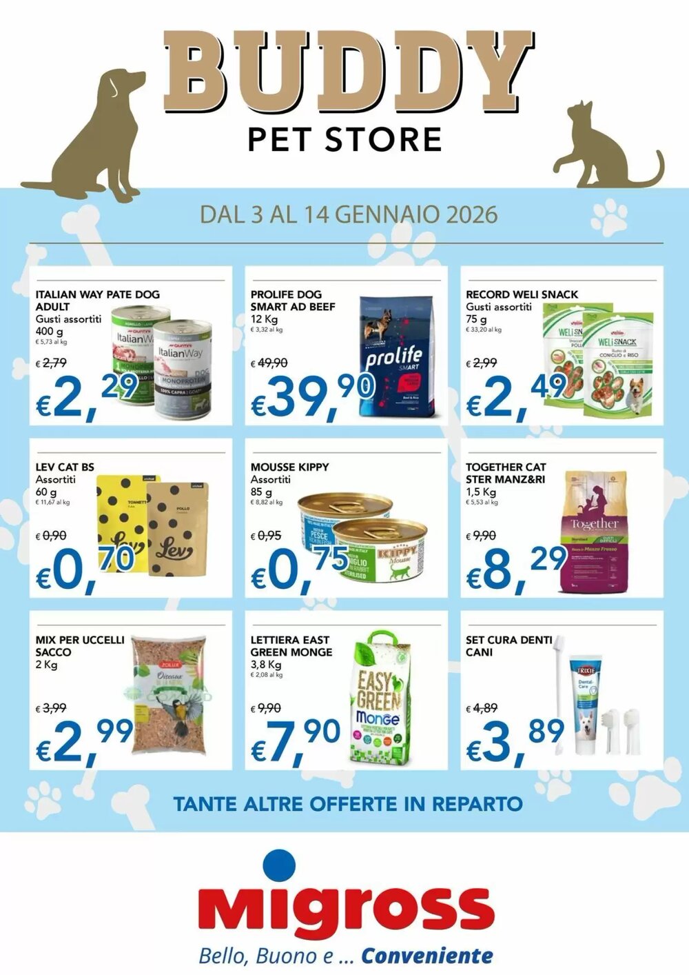 Volantino promozionale Migross Superstore  valide dal 03/01/2026 - Pagina 1.