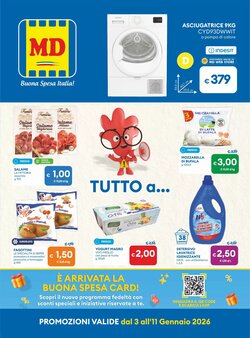Volantino promozionale MD Discount  valide dal 03/01/2026 - Pagina 1.