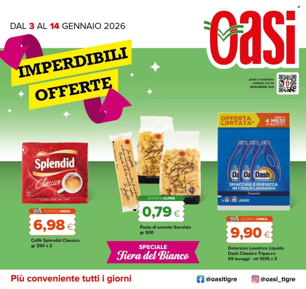 Volantino promozionale Oasi  valide dal 03/01/2026 - Pagina 1.