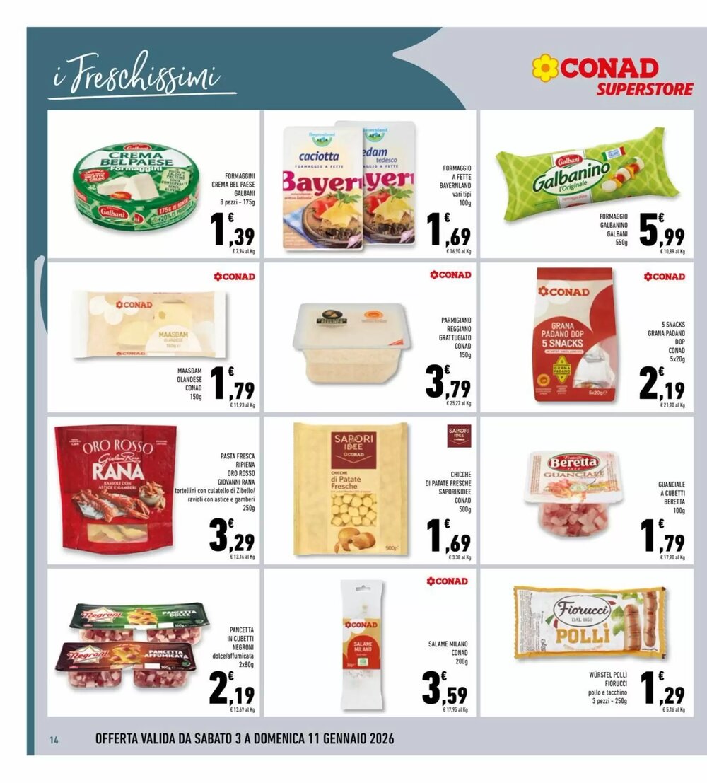 Volantino promozionale Conad Superstore  valide dal 03/01/2026 - Pagina 14.