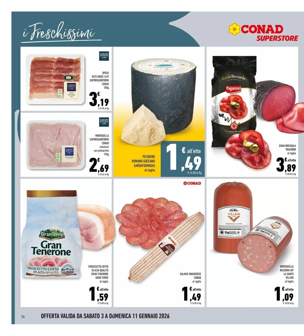 Volantino promozionale Conad Superstore  valide dal 03/01/2026 - Pagina 16.