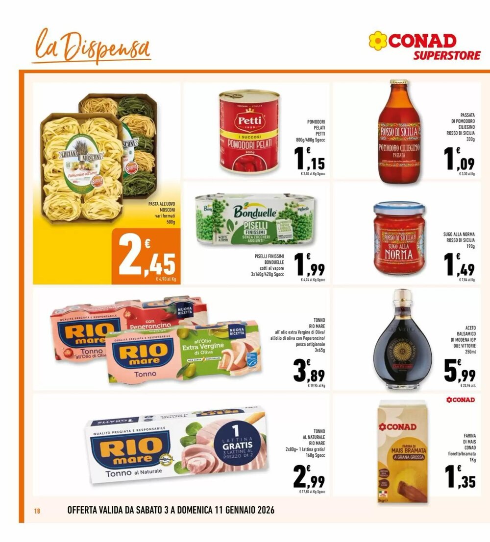 Volantino promozionale Conad Superstore  valide dal 03/01/2026 - Pagina 18.
