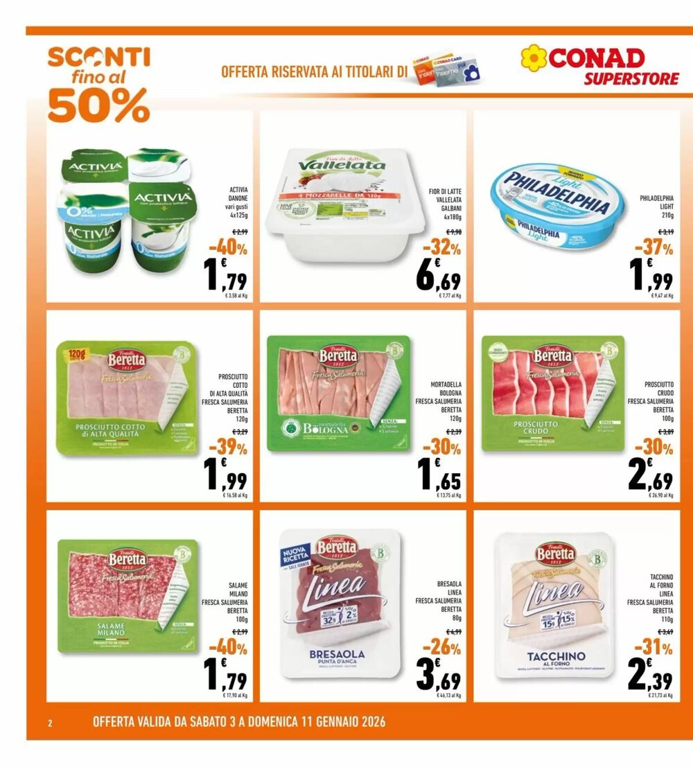 Volantino promozionale Conad Superstore  valide dal 03/01/2026 - Pagina 2.