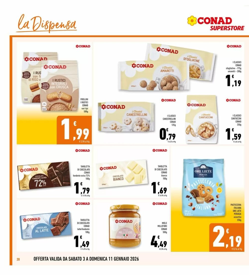 Volantino promozionale Conad Superstore  valide dal 03/01/2026 - Pagina 20.