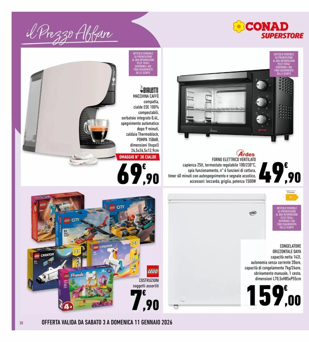 Volantino promozionale Conad Superstore  valide dal 03/01/2026 - Pagina 30.