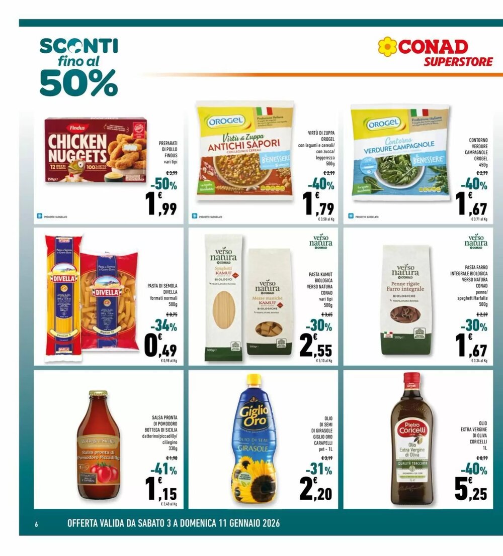 Volantino promozionale Conad Superstore  valide dal 03/01/2026 - Pagina 6.