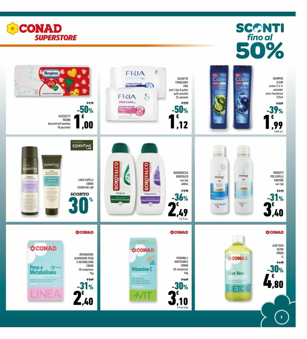 Volantino promozionale Conad Superstore  valide dal 03/01/2026 - Pagina 9.