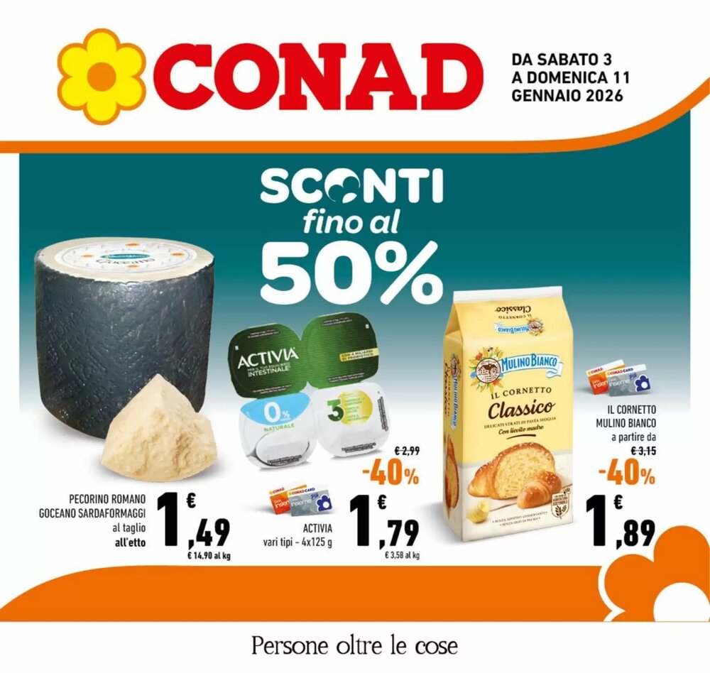 Volantino promozionale Conad  valide dal 03/01/2026 - Pagina 1.