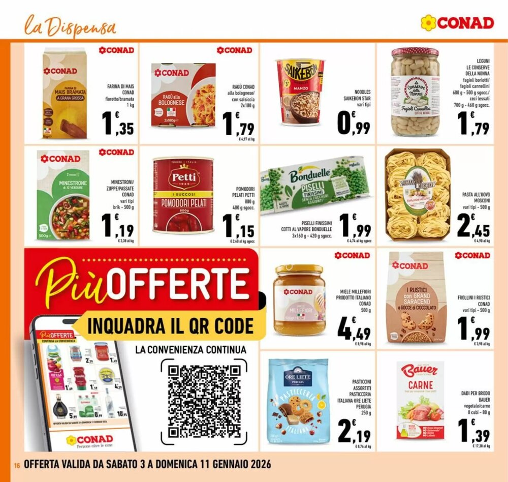 Volantino promozionale Conad  valide dal 03/01/2026 - Pagina 16.