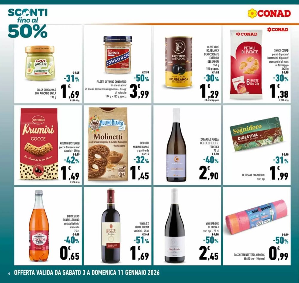 Volantino promozionale Conad  valide dal 03/01/2026 - Pagina 4.