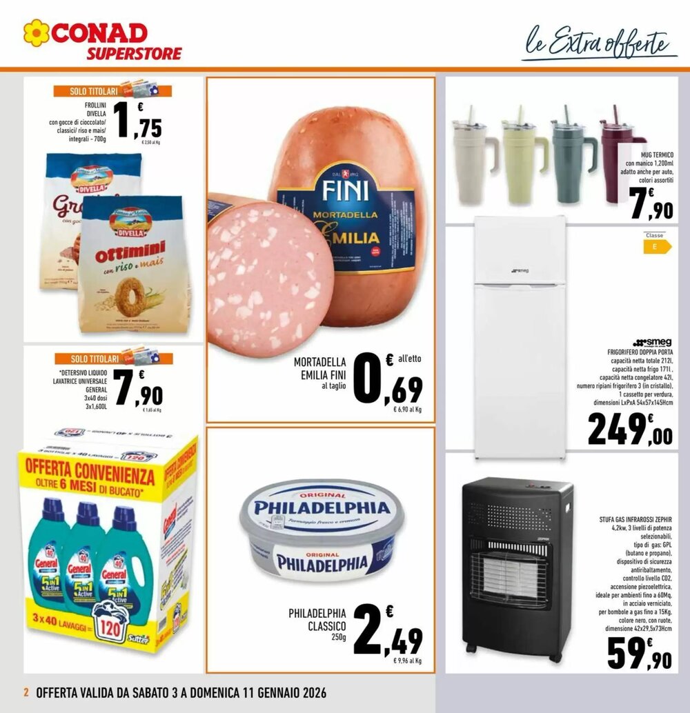 Volantino promozionale Conad Superstore  valide dal 03/01/2026 - Pagina 2.
