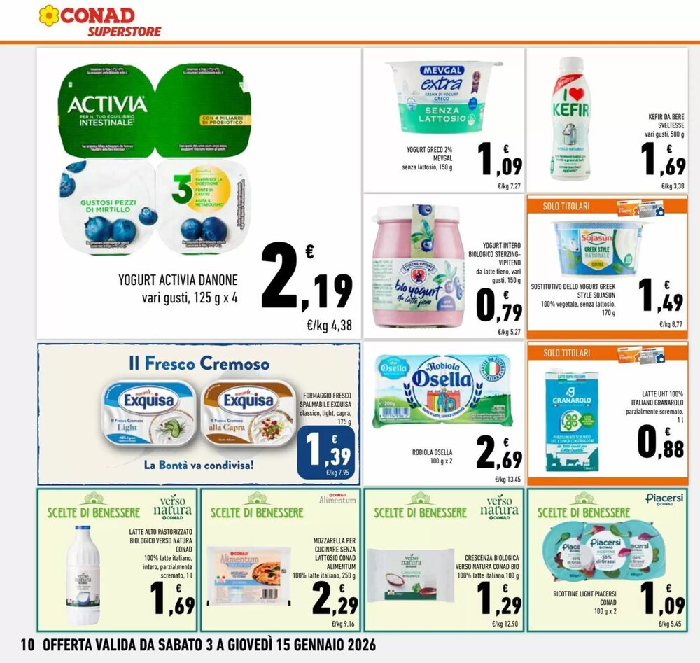Volantino promozionale Conad Superstore  valide dal 03/01/2026 - Pagina 10.
