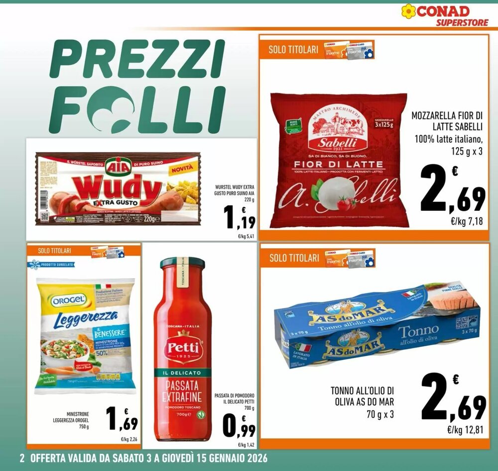 Volantino promozionale Conad Superstore  valide dal 03/01/2026 - Pagina 2.