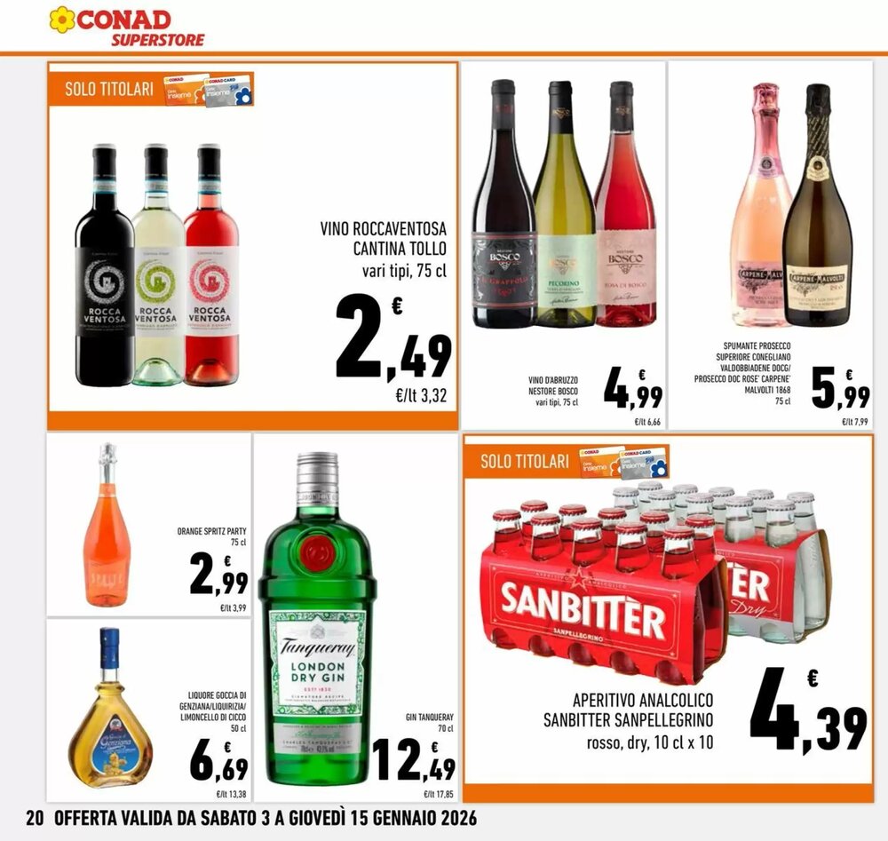 Volantino promozionale Conad Superstore  valide dal 03/01/2026 - Pagina 20.
