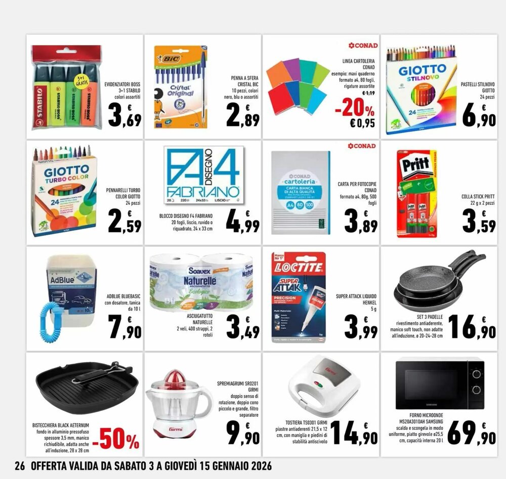Volantino promozionale Conad Superstore  valide dal 03/01/2026 - Pagina 26.