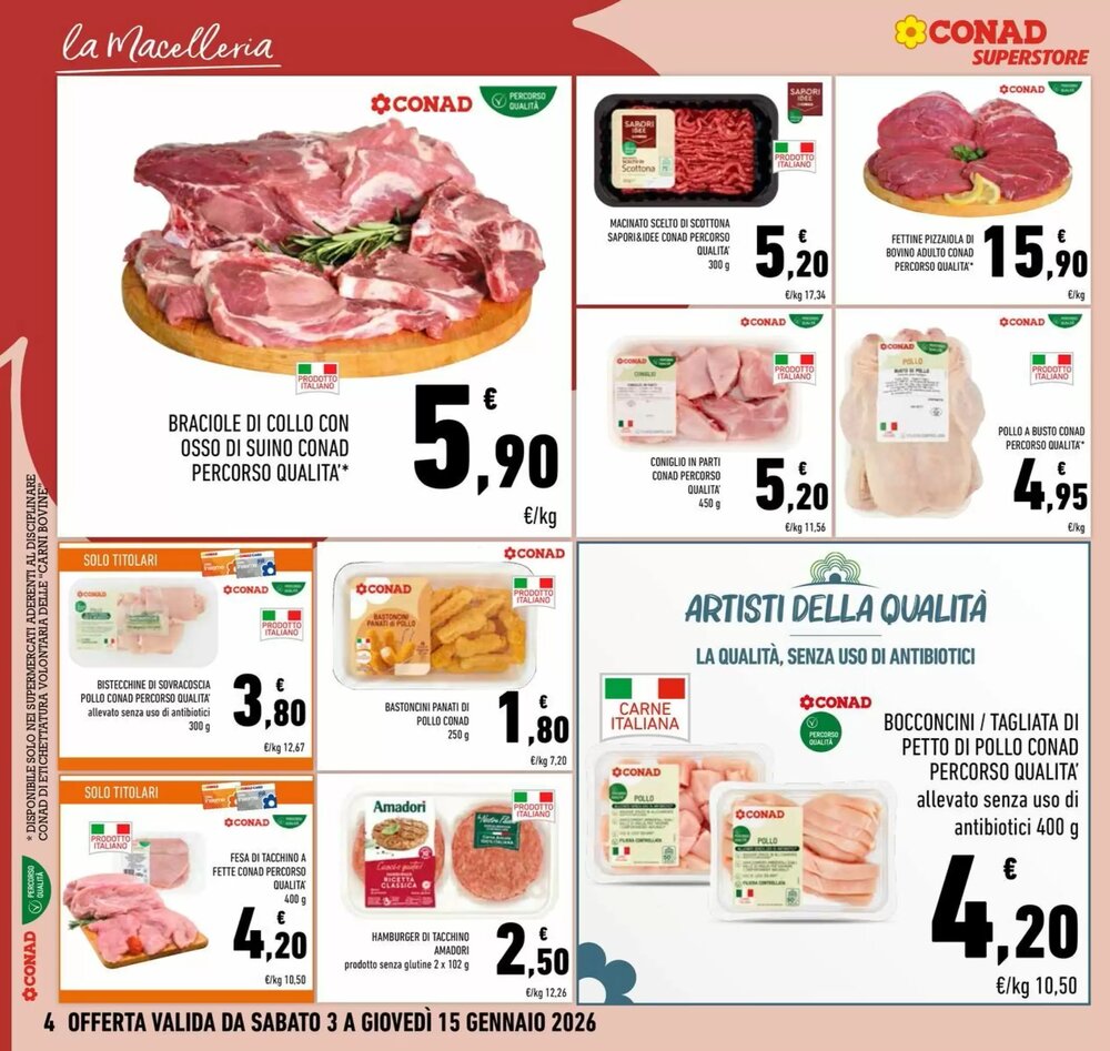 Volantino promozionale Conad Superstore  valide dal 03/01/2026 - Pagina 4.