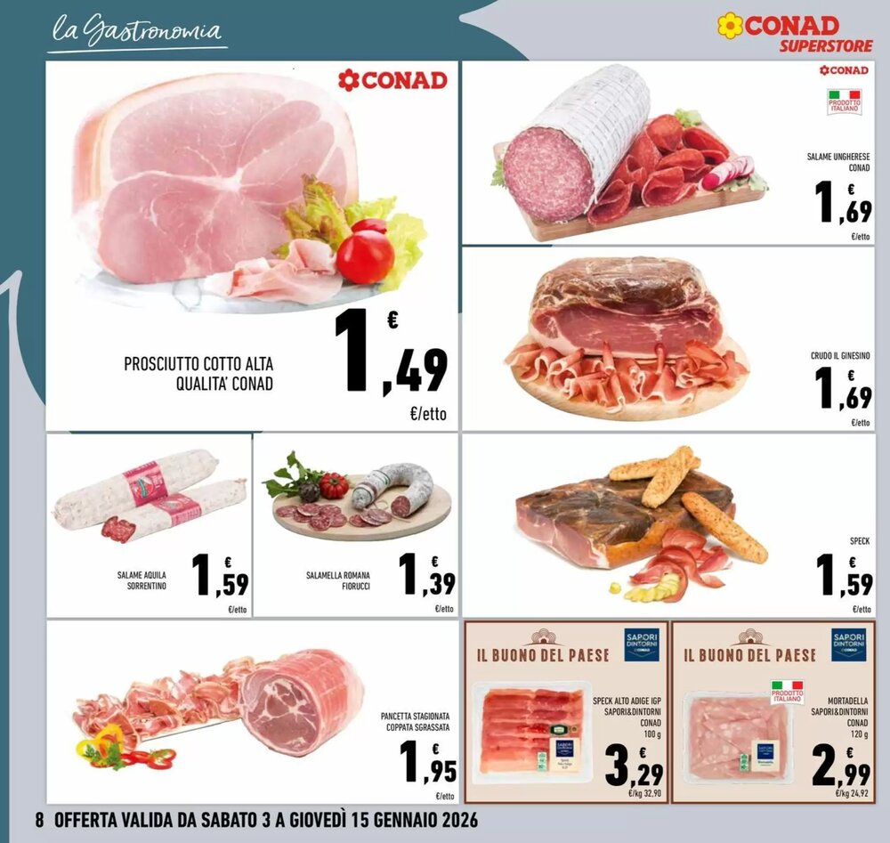 Volantino promozionale Conad Superstore  valide dal 03/01/2026 - Pagina 8.