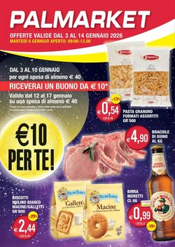 Volantino promozionale Palmarket  valide dal 03/01/2026 - Pagina 1.