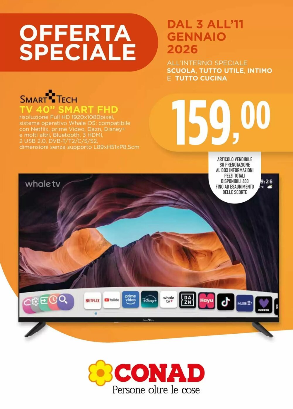 Volantino promozionale Conad  valide dal 03/01/2026 - Pagina 1.