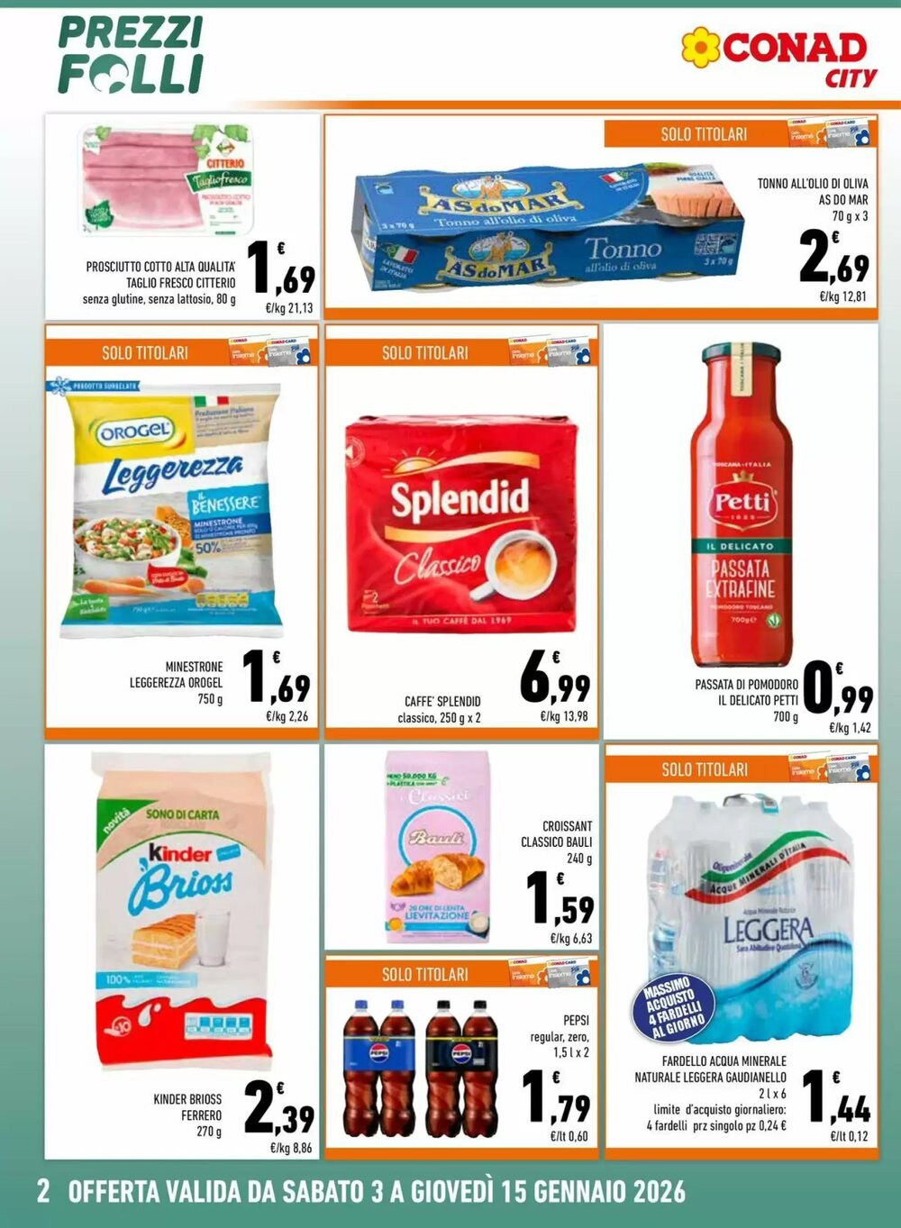 Volantino promozionale Conad City  valide dal 03/01/2026 - Pagina 2.