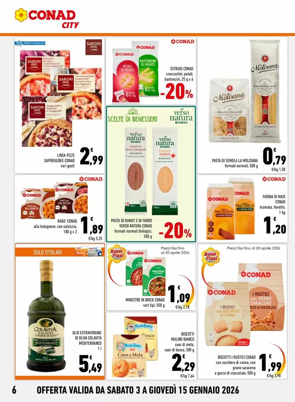 Volantino promozionale Conad City  valide dal 03/01/2026 - Pagina 6.