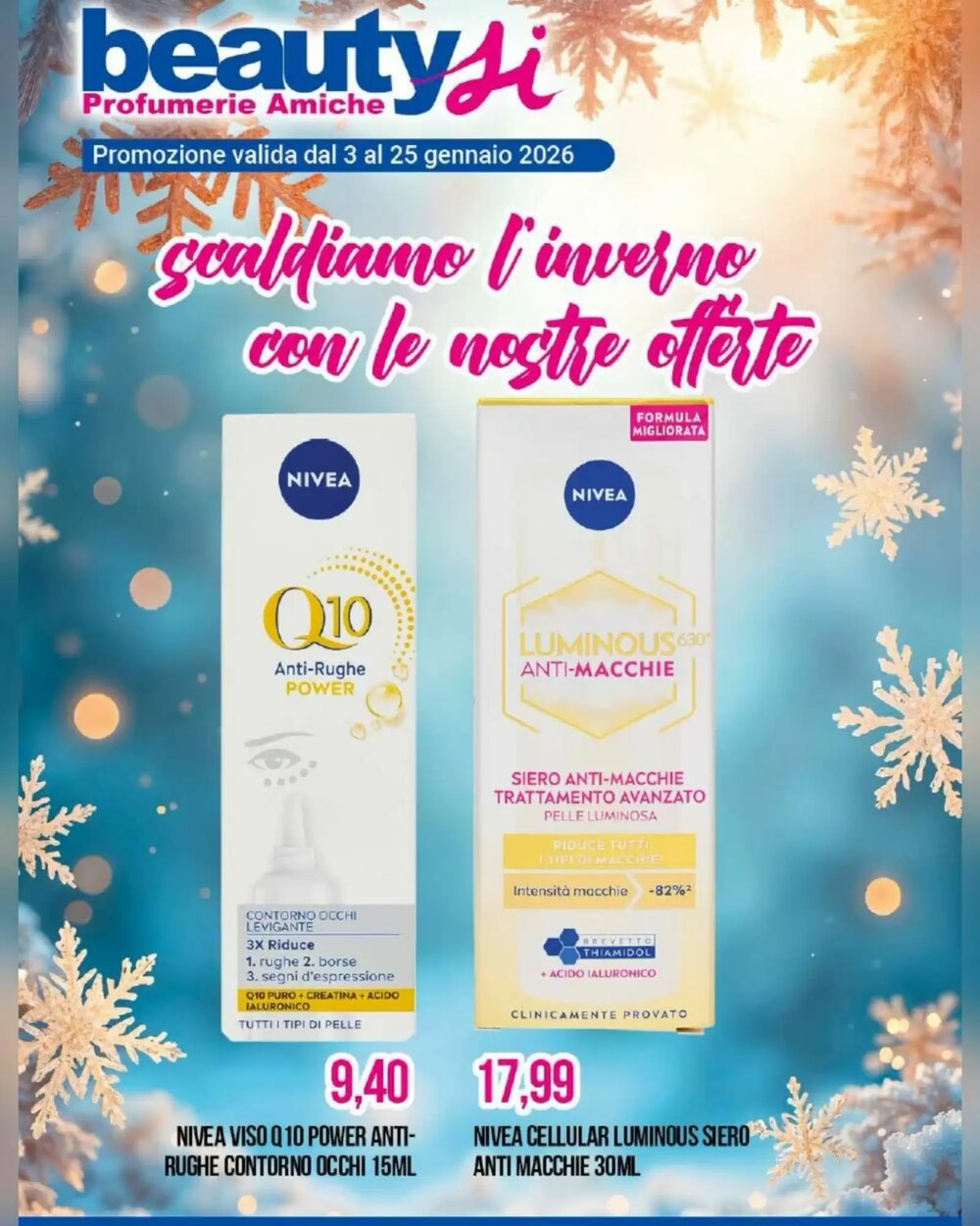 Volantino promozionale Beauty Si  valide dal 03/01/2026 - Pagina 1.