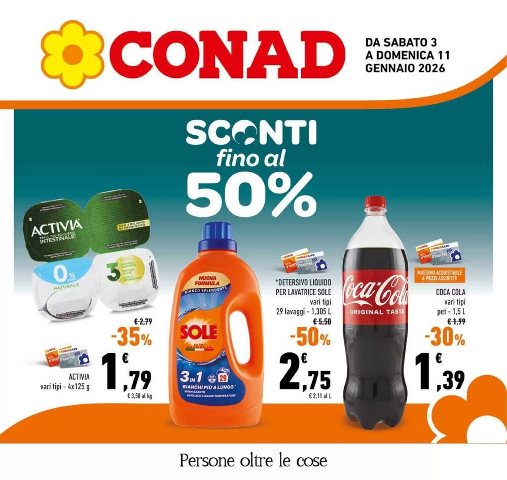 Volantino promozionale Conad  valide dal 03/01/2026 - Pagina 1.