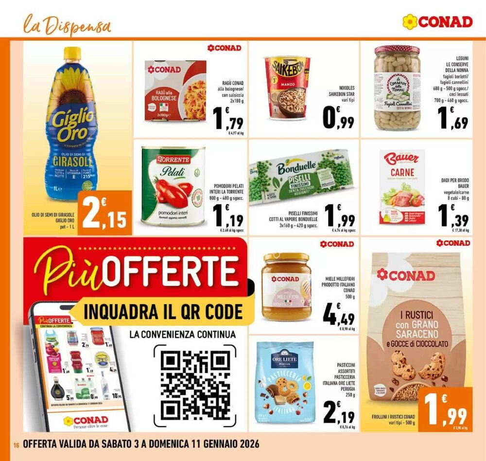 Volantino promozionale Conad  valide dal 03/01/2026 - Pagina 16.