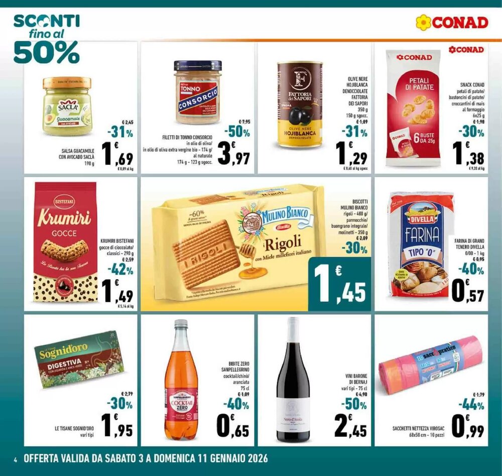 Volantino promozionale Conad  valide dal 03/01/2026 - Pagina 4.