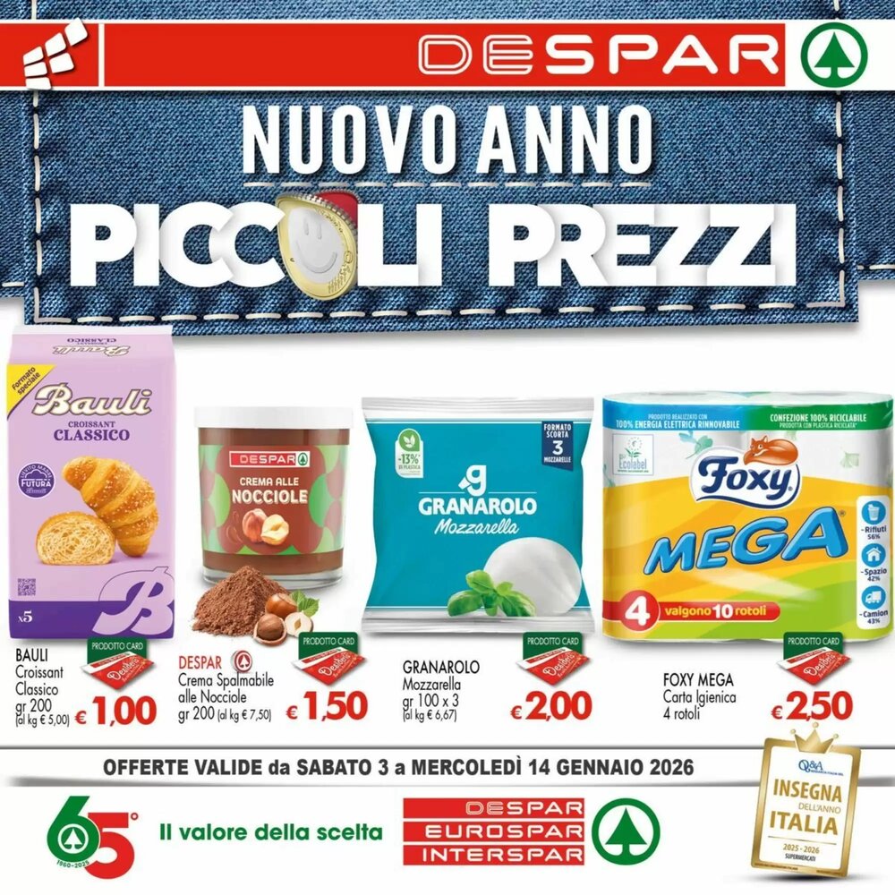 Volantino promozionale Interspar  valide dal 03/01/2026 - Pagina 1.