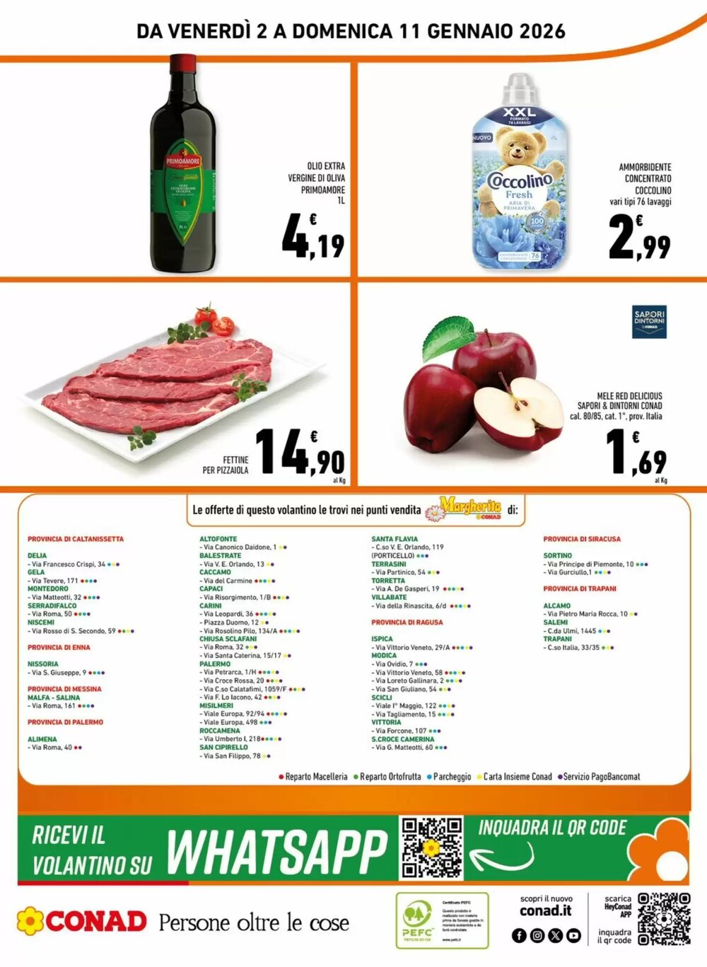 Volantino promozionale Conad Margherita  valide dal 04/01/2026 - Pagina 16.