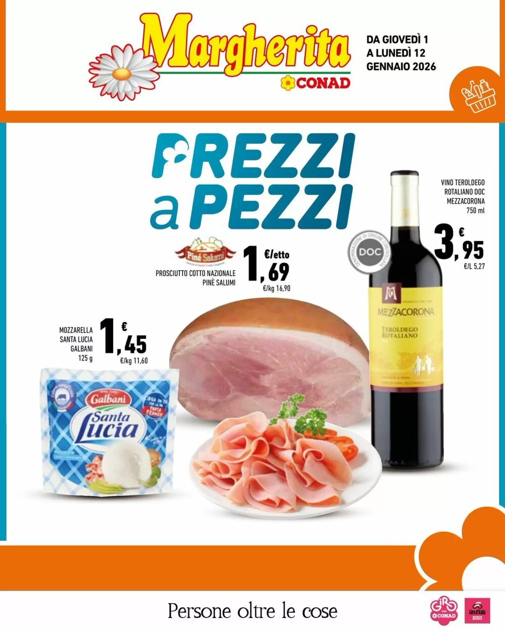 Volantino promozionale Conad Margherita  valide dal 04/01/2026 - Pagina 1.